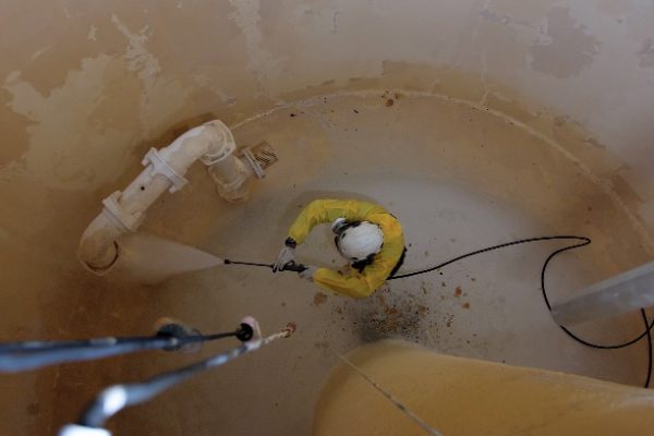 Intervention sur ouvrages d'eau potable avec Hp2O